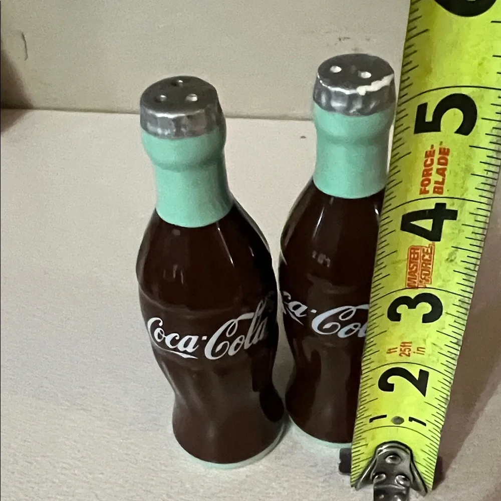 Coca Cola Mint and Brown salt and pepper Bottle Shakers
